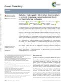 Cover page: Cellulose hydrolysis by
              Clostridium thermocellum
              is agnostic to substrate structural properties in contrast to fungal cellulases