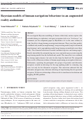 Cover page: Bayesian models of human navigation behaviour in an augmented reality audiomaze