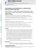 Cover page: Sleep disturbances precede depressive symptomatology following traumatic brain injury.