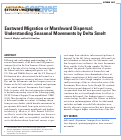 Cover page: Eastward Migration or Marshward Dispersal: Exercising Survey Data to Elicit an Understanding of Seasonal Movement of Delta Smelt