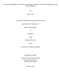 Cover page: Experience, Knowledge Construction, and Ideology: Dilemmas in Critical Thinking and Social Justice Education