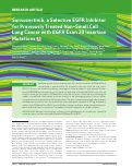 Cover page: Sunvozertinib, a selective EGFR inhibitor for previously treated non-small cell lung cancer with EGFR exon 20 insertion mutationsSunvozertinib for NSCLC with EGFR Exon20ins