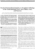 Cover page: Practical Immunohistochemistry in Neoplastic Pathology of the Gastrointestinal Tract, Liver, Biliary Tract, and Pancreas