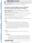 Cover page: Data Analytics of Electronic Medical Record to Study Racial Diversities in Cardiovascular Diagnosis and Treatment.