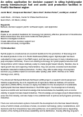 Cover page: Hybrid Poplar based Biorefinery Siting Web Application (HP-BiSWA): An online decision support application for siting hybrid poplar based biorefineries