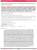 Cover page: BRAF mutation testing with a rapid, fully integrated molecular diagnostics system