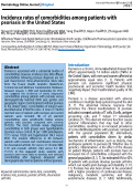 Cover page: Incidence rates of comorbidities among patients with psoriasis in the United States