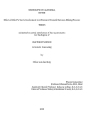 Cover page: Effect of Male Partner’s Involvement in a Woman’s Prenatal Decision-Making Process