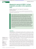 Cover page: Rapamycin reversal of VEGF-C–driven lymphatic anomalies in the respiratory tract