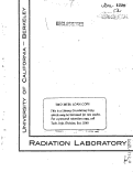 Cover page: SOME PHYSICAL AND CHEMICAL PROPERTIES OF CURIUM