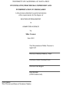 Cover page: Investigating Procedural Expression and Interpretation in Videogames