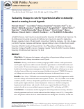 Cover page: Evaluating linkage to care for hypertension after community‐based screening in rural Uganda