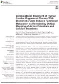 Cover page: Combinatorial Treatment of Human Cardiac Engineered Tissues With Biomimetic Cues Induces Functional Maturation as Revealed by Optical Mapping of Action Potentials and Calcium Transients.