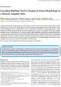 Cover page: Circadian Rhythms Tied to Changes in Brain Morphology in a Densely Sampled Male.