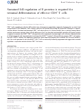 Cover page: Sustained Id2 regulation of E proteins is required for terminal differentiation of effector CD8+ T cells