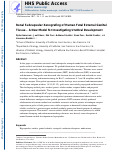 Cover page: Renal Subcapsular xenografing of human fetal external genital tissue – A new model for investigating urethral development