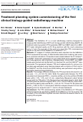 Cover page: Treatment planning system commissioning of the first clinical biology‐guided radiotherapy machine