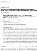 Cover page: The Effect of Early Treatment with Intravenous Magnesium Sulfate on the Incidence of Cardiac Comorbidities in Hospitalized Stroke Patients.