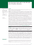 Cover page: Blood pressure from mid‐ to late life and risk of incident dementia