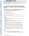 Cover page: A mixed-methods evaluation of college student and provider perspectives on a smartphone application for help-seeking after violence.