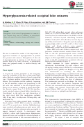 Cover page: Hyperglycaemia-related occipital lobe seizures