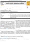 Cover page: Clinical image: Rare photographic documentation of uveal melanoma progression.