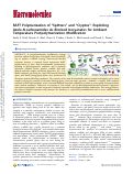 Cover page: RAFT Polymerization of “Splitters” and “Cryptos”: Exploiting Azole‑N‑carboxamides As Blocked Isocyanates for Ambient Temperature Postpolymerization Modification