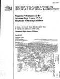 Cover page: Magnetic Performance of the Advanced Light Source EPU5.0 Elliptically Polarizing Undulator