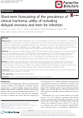 Cover page: Short-term forecasting of the prevalence of clinical trachoma: utility of including delayed recovery and tests for infection