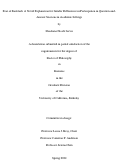 Cover page: Fear of Backlash: A Novel Explanation for Gender Differences in Participation in Question-and-Answer Sessions in Academic Settings