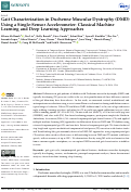 Cover page: Gait Characterization in Duchenne Muscular Dystrophy (DMD) Using a Single-Sensor Accelerometer: Classical Machine Learning and Deep Learning Approaches.