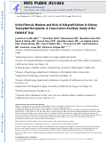 Cover page: Urine Fibrosis Markers and Risk of Allograft Failure in Kidney Transplant Recipients: A Case-Cohort Ancillary Study of the FAVORIT Trial