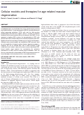 Cover page: Cellular models and therapies for age-related macular degeneration