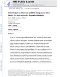 Cover page: Daily interpersonal tensions and well-being among older adults: The role of emotion regulation strategies.