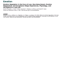 Cover page: Emotion Regulation in the Face of Loss: How Detachment, Positive Reappraisal, and Acceptance Shape Experiences, Physiology, and Perceptions in Late Life
