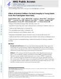 Cover page: Effects of Arterial Stiffness on Brain Integrity in Young Adults From the Framingham Heart Study