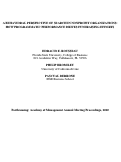 Cover page: A BEHAVIORAL PERSPECTIVE OF SEARCH IN NONPROFIT ORGANIZATIONS: HOW PROGRAMMATIC PERFORMANCE DRIVES FUNDRAISING EFFORTS