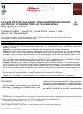 Cover page: Increased WIC Cash Value Benefit is Associated with Greater Amount and Diversity of Redeemed Fruits and Vegetables among Participating Households.