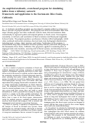 Cover page: An empirical-stochastic, event-based program for simulating inflow from a tributary network: Framework and application to the Sacramento River basin, California