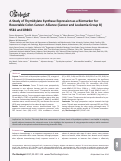 Cover page: A Study of Thymidylate Synthase Expression as a Biomarker for Resectable Colon Cancer: Alliance (Cancer and Leukemia Group B) 9581 and 89803