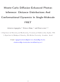 Cover page: Monte Carlo Diffusion-Enhanced Photon Inference: Distance Distributions and Conformational Dynamics in Single-Molecule FRET