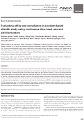 Cover page: Evaluating utility and compliance in a patient-based eHealth study using continuous-time heart rate and activity trackers