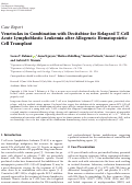 Cover page: Venetoclax in Combination with Decitabine for Relapsed T-Cell Acute Lymphoblastic Leukemia after Allogeneic Hematopoietic Cell Transplant