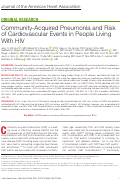 Cover page: Community-Acquired Pneumonia and Risk of Cardiovascular Events in People Living With HIV.