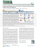 Cover page: Private and External Costs and Benefits of Replacing High-Emitting Peaker Plants with Batteries