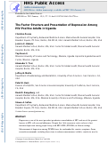 Cover page: The Factor Structure and Presentation of Depression Among HIV-Positive Adults in Uganda