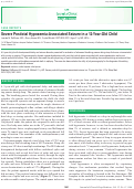 Cover page: Severe Postictal Hypoxemia-Associated Seizure in a 12-Year-Old Child.