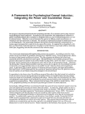 Cover page: A Framework  for Psychological Causal Induction: Integrating the Power and Covariation Views