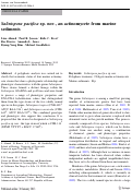 Cover page: Salinispora pacifica sp. nov., an actinomycete from marine sediments