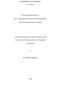 Cover page: By Learning RelationalActs: How College Students Diagnosed with Mental Illness Grow Well-being in Times of Distress